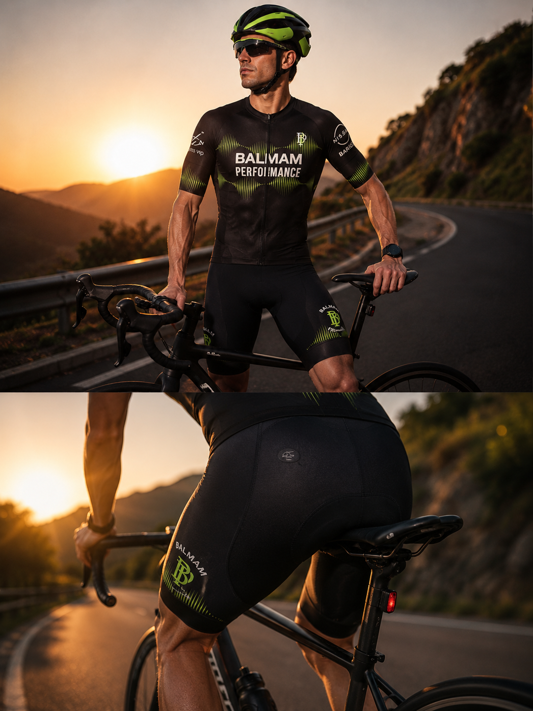 Bretele Ciclismo Masculino Forro Carbon